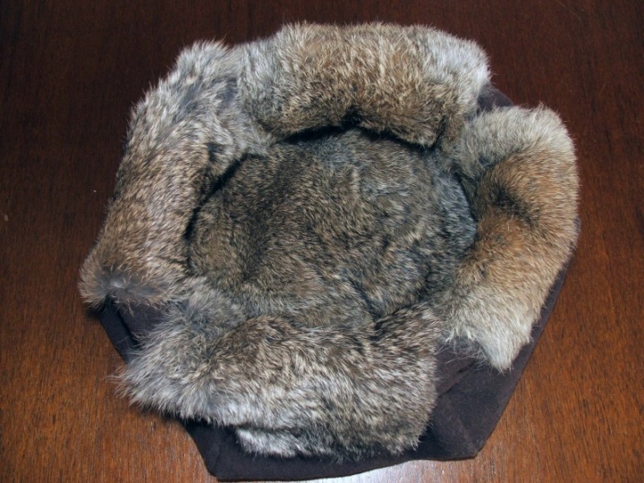 Winter hat with rabbit fur picture no. 3