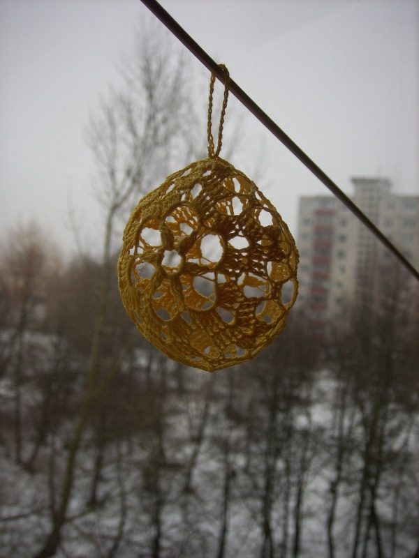 Crochet 3D Easter egg