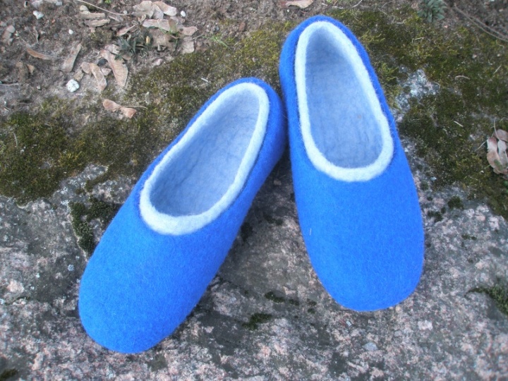 Blue slippers