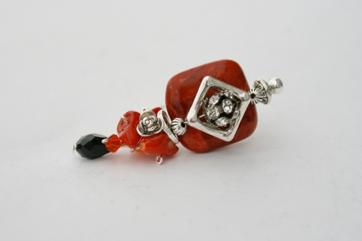 Brooch " flames "