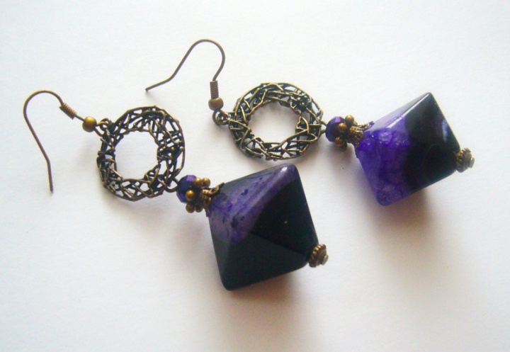 Agate earrings