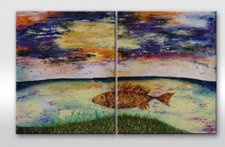 " Catch your goldfish " (diptych)