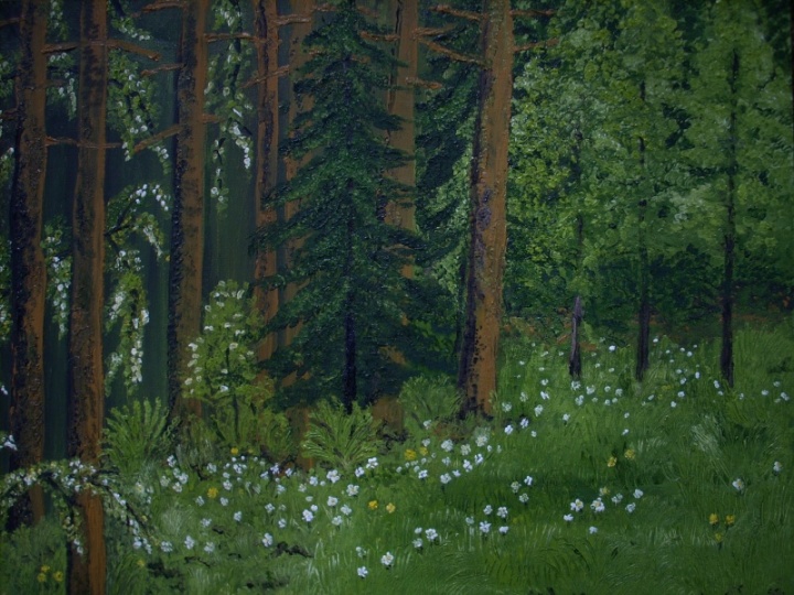 Forest flowered