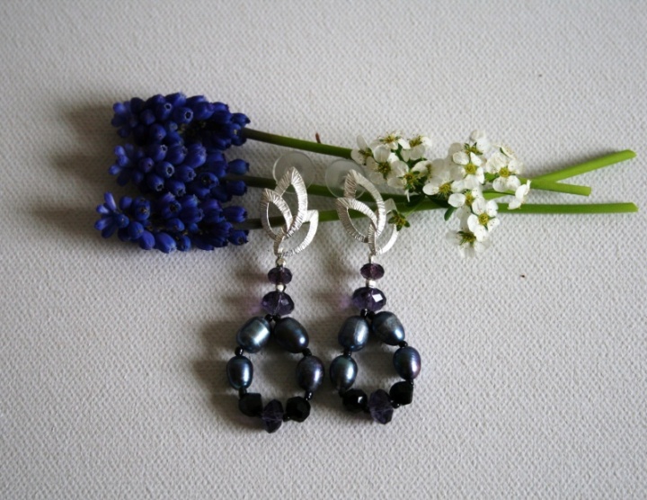 Earrings " Mielynieji Pearls "