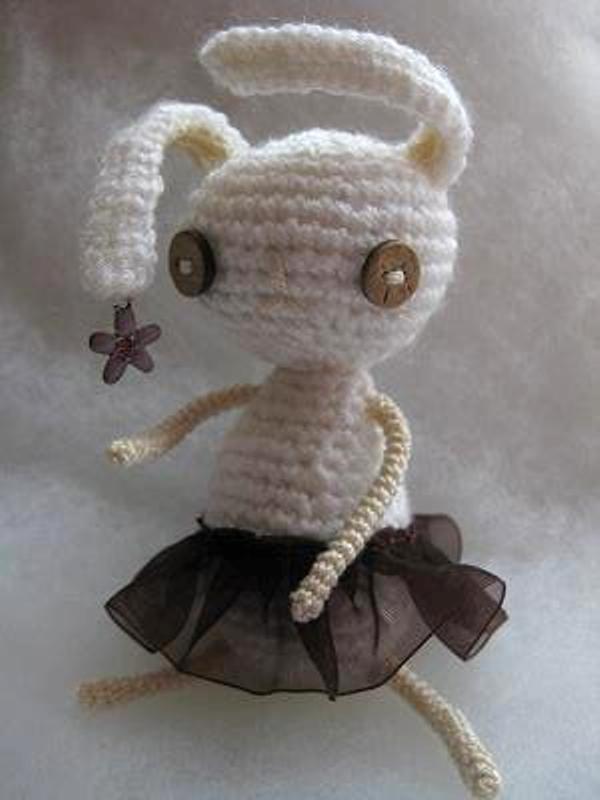 Crocheted toy - Bunny Ballerina