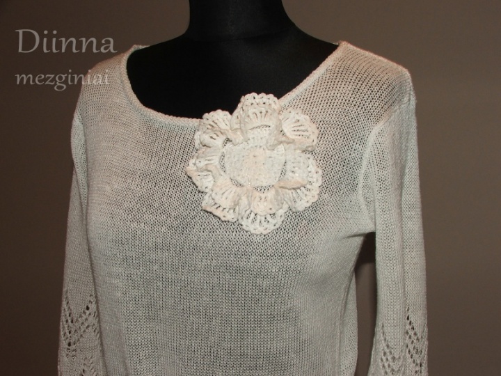 Linen knitted dress picture no. 2