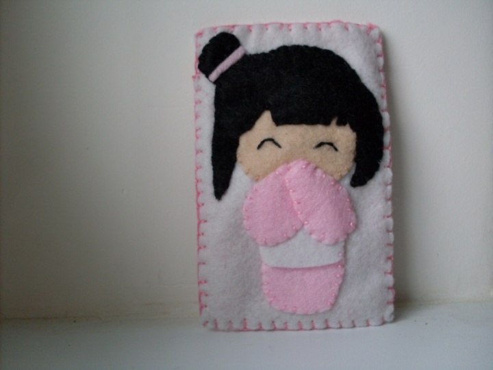 Kimono girls tray