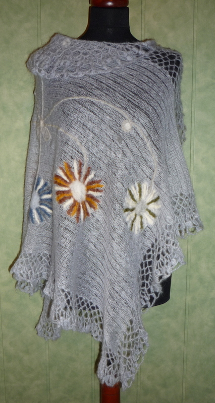 mohair gray robe with ivelimu