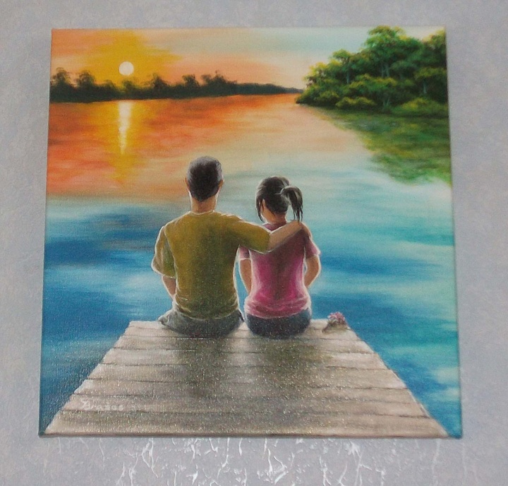Romance for Two [40x40 canvas, acrylic] picture no. 2