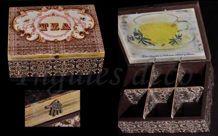 Tea box 6 compartments