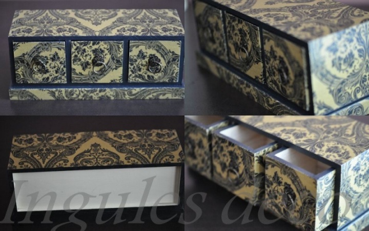 Tea box / jewelry, section 3