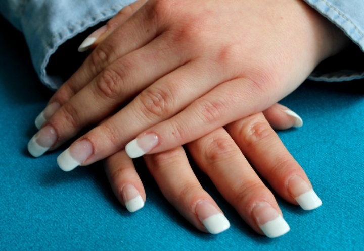 In French manicure gel