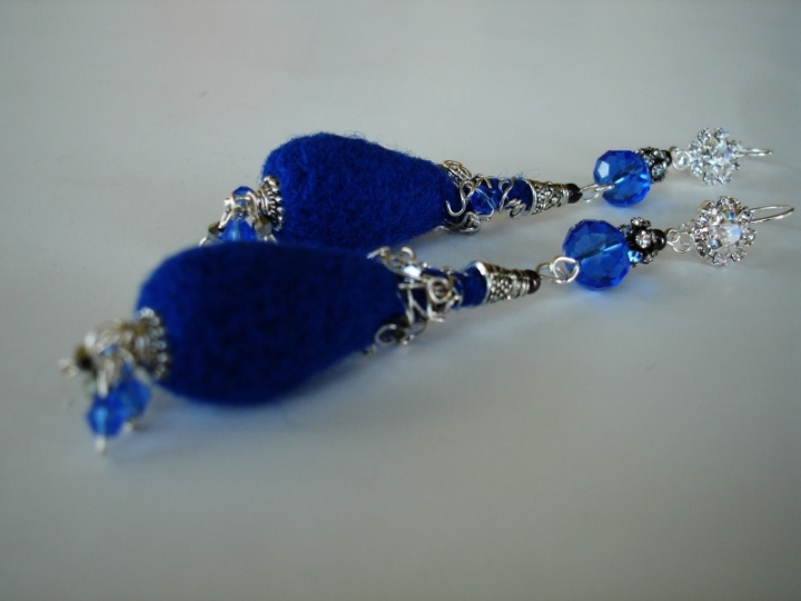 Earrings " Blue drops "