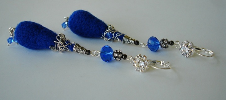 Earrings " Blue drops " picture no. 2