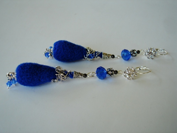 Earrings " Blue drops " picture no. 3