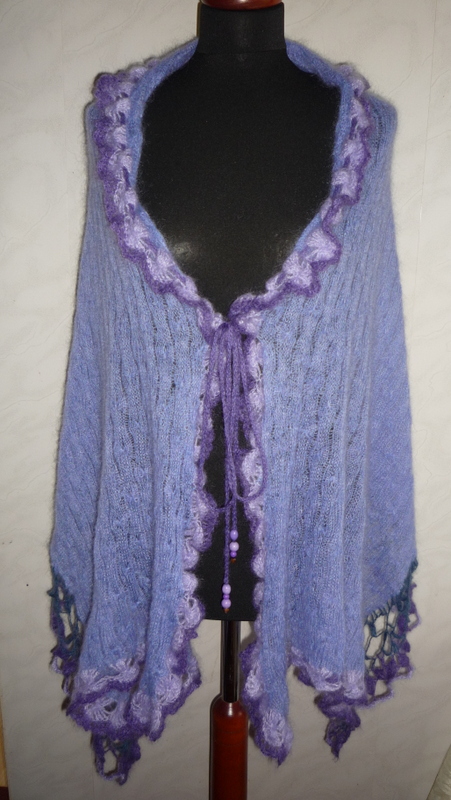 lilac mohair robe