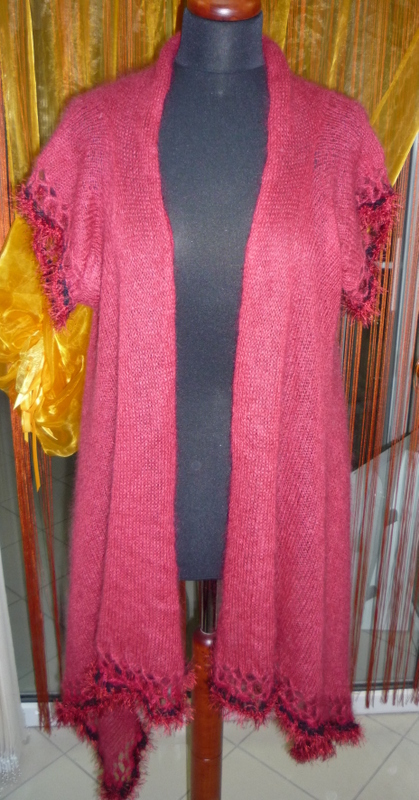 deep red mohair sweater picture no. 2