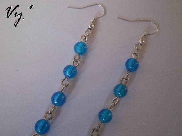 Blue earrings picture no. 2