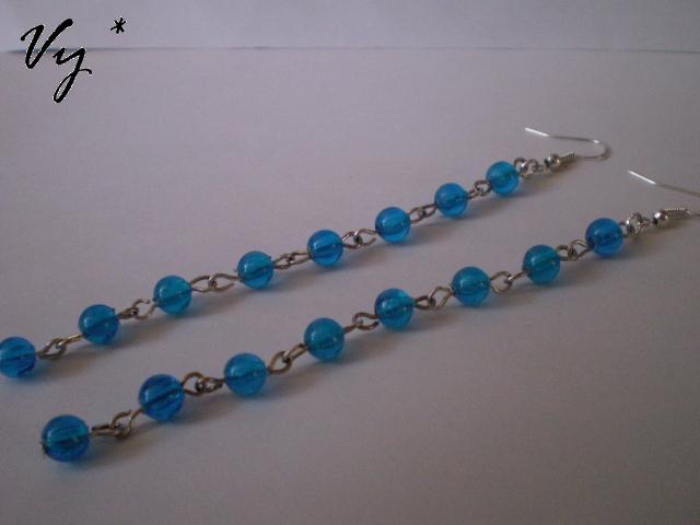 Blue earrings picture no. 3