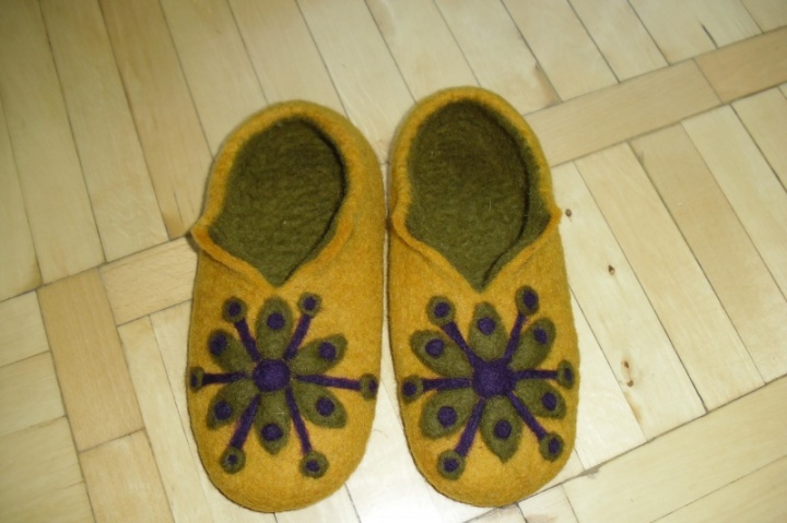 Slippers from wool picture no. 3