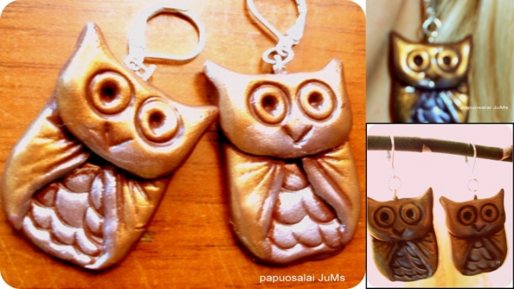 Earrings " owlet "