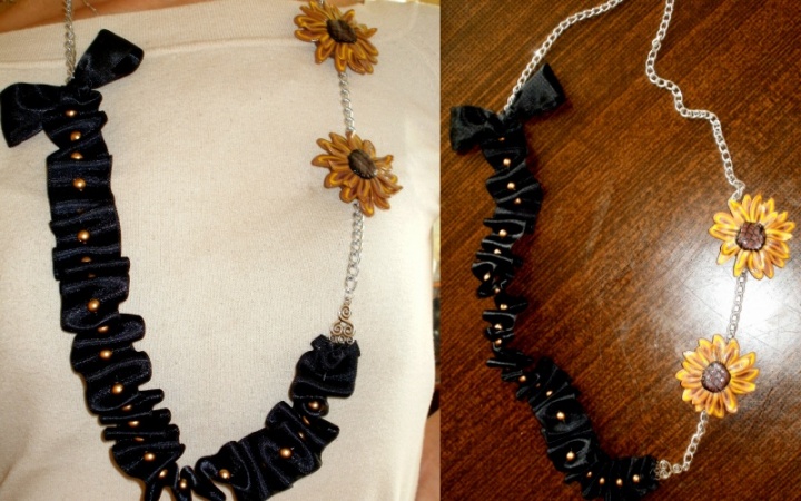 Necklaces " sunflower "