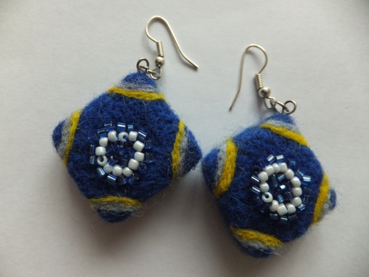 Blue earrings
