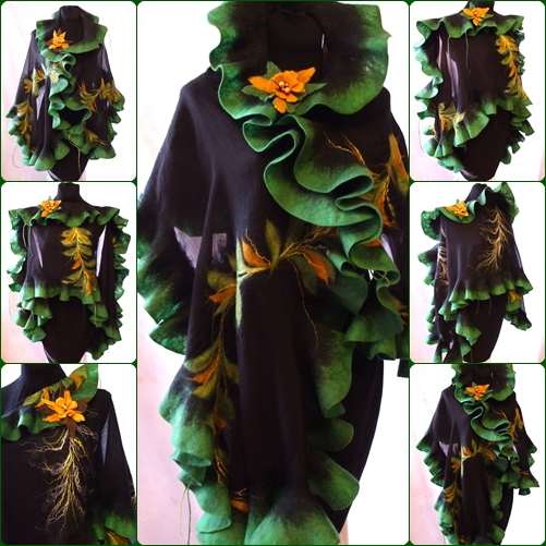 The black and green felt of the country