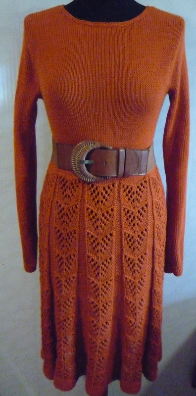 Warm orange dress