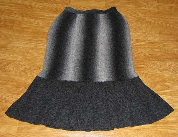 A woolen skirt