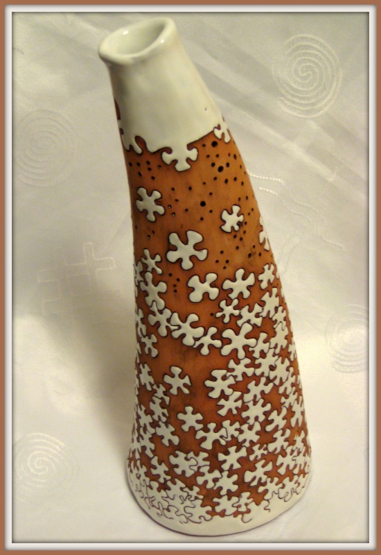 vase - white flowering