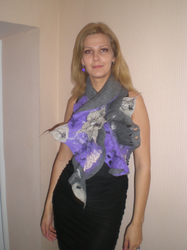 felting processes Scarves