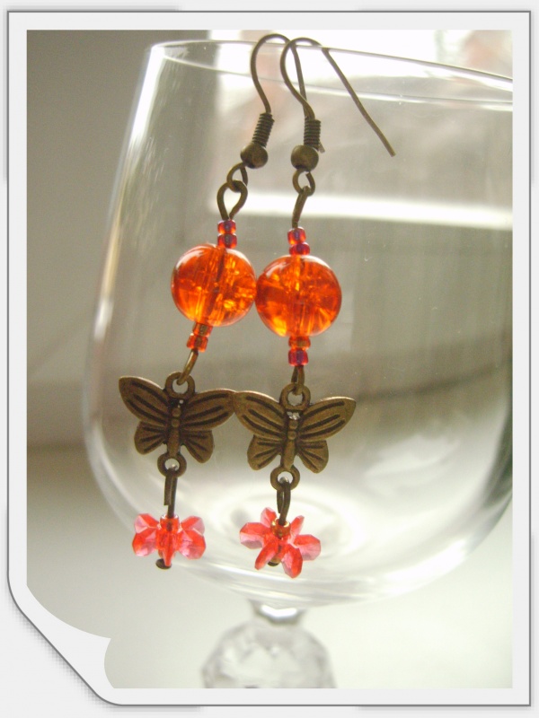 Earrings " Butterflies "