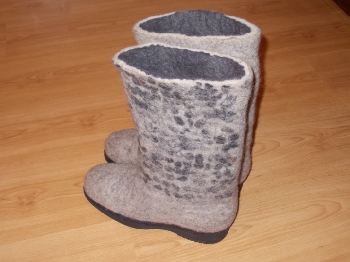 Felted boots