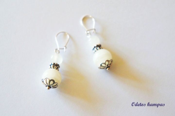 Earrings colorless