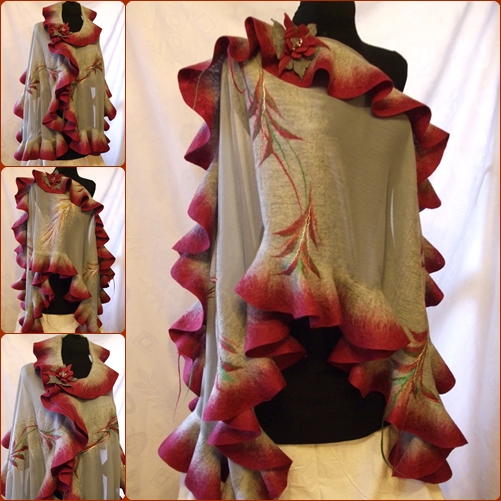 Gray-red coated with party