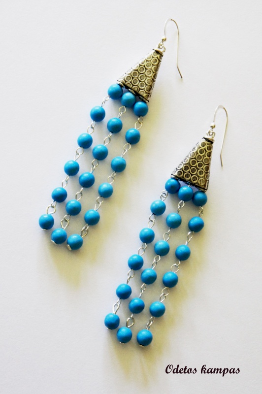 Earrings " Turquoise Evening "