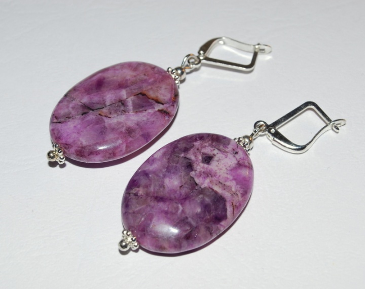 Earrings " oil "
