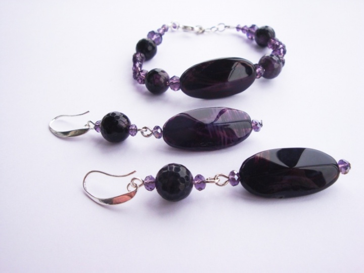 Dark purple AGATE set