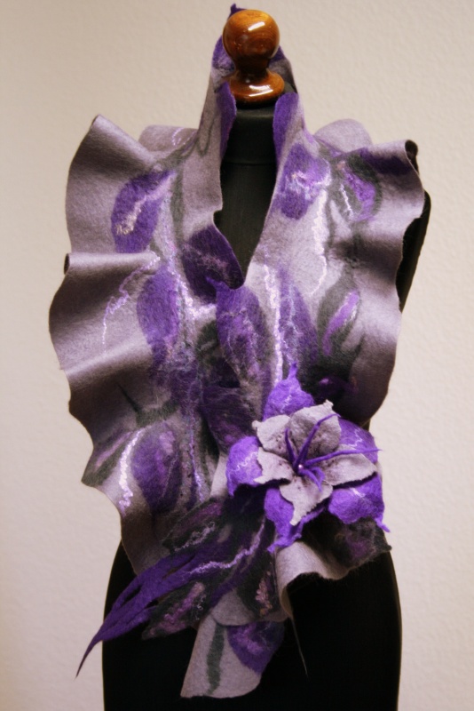 Scarves " violet flowering " picture no. 3