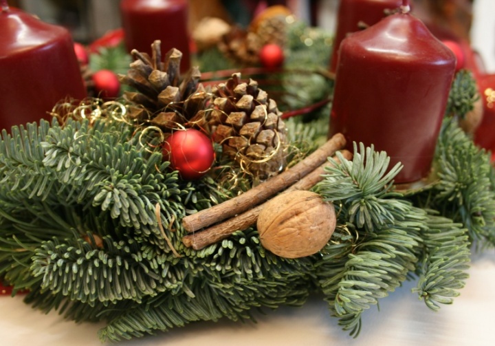 Table Wreath " Advent " picture no. 2