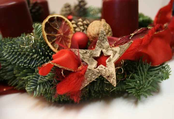 Table Wreath " Advent " picture no. 3