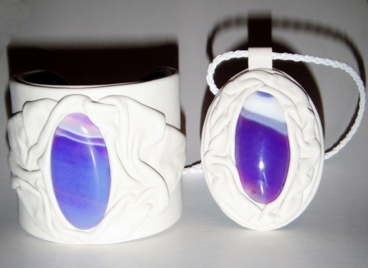 Leather Jewellery Set