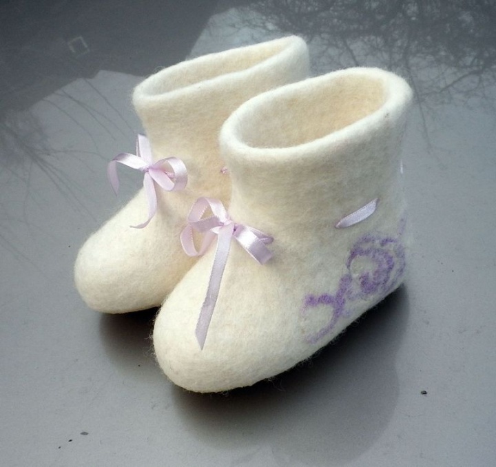 White boots little girl
