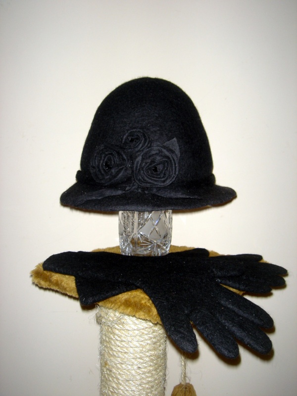 Hat with gloves