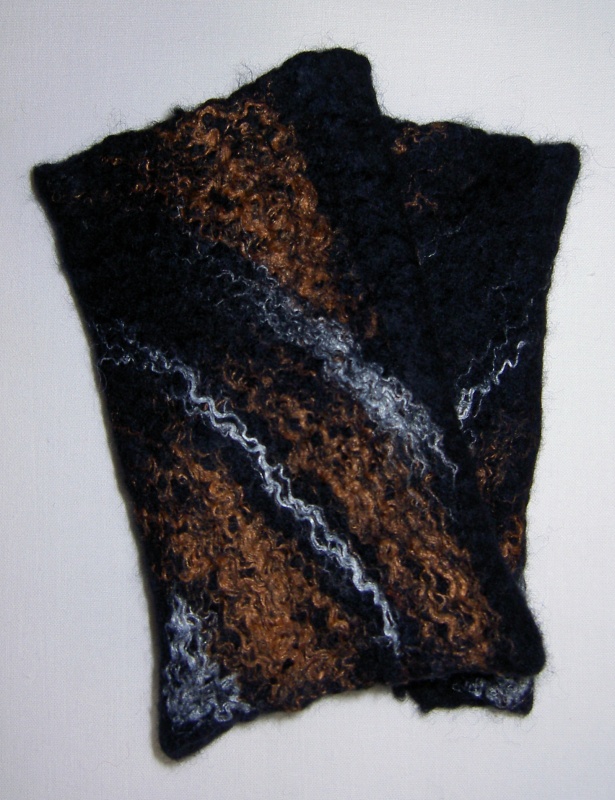 black with brown