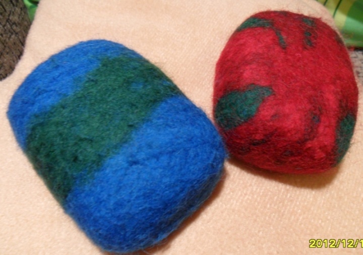 Coated with soap