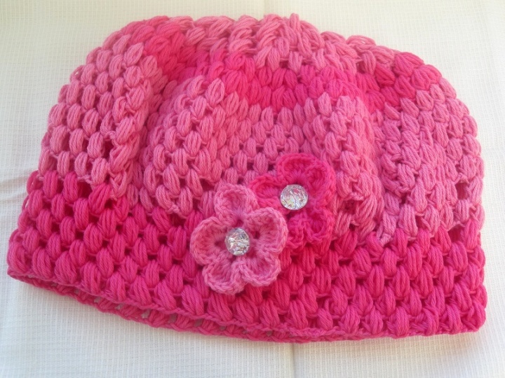 Pink spring cap
