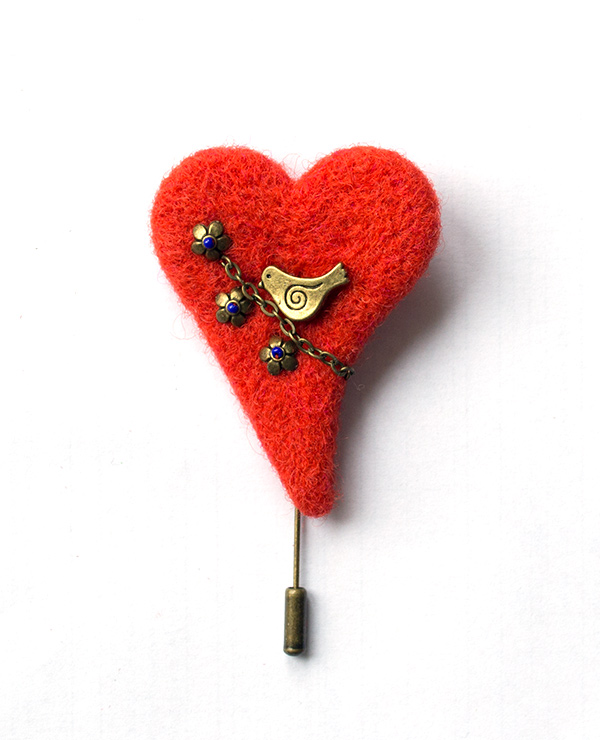 Brooch SA-289 (Heart)