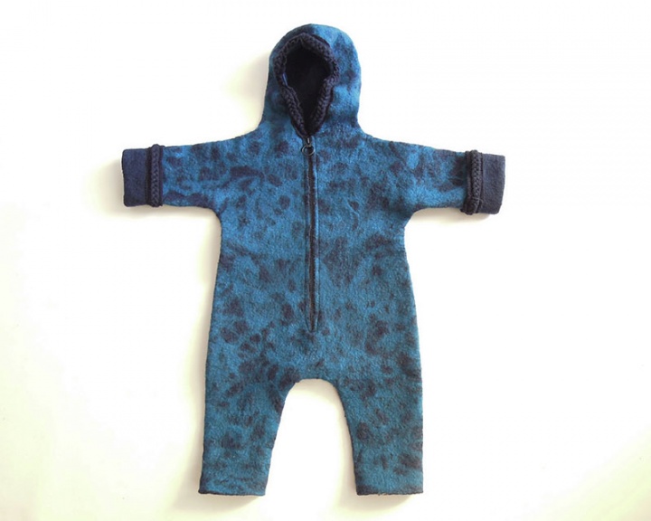 Impish blue overalls